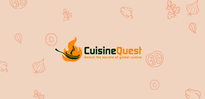 CusineQuest Logo Design branding design graphic design illustration logo vector