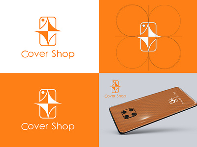 cover shop logo 3d branding creative design graphic design graphicdesign illustration logo logo design logos vector