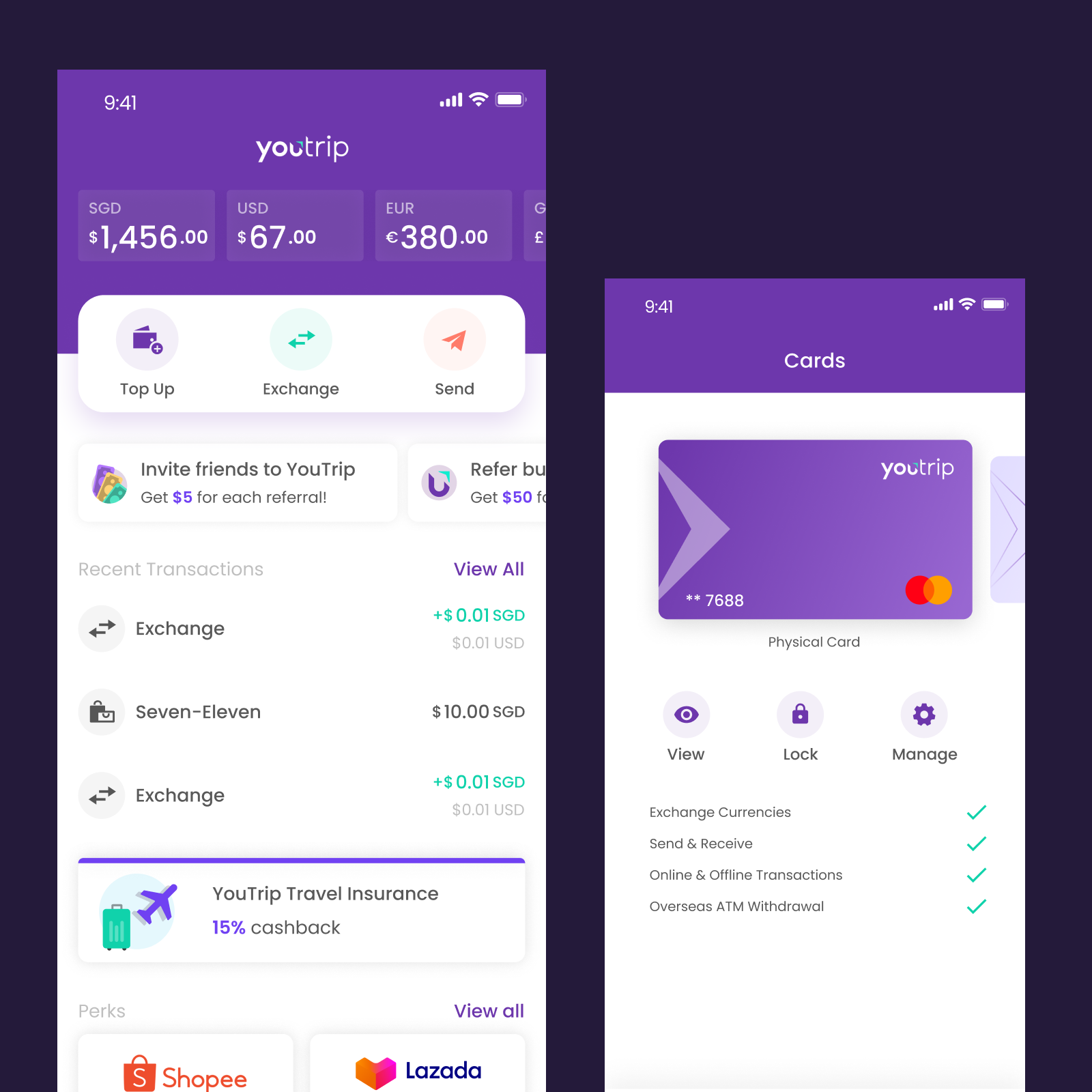 YouTrip Singapore by Nantha K on Dribbble