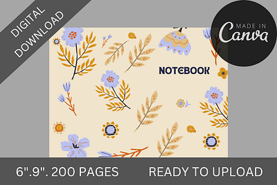 FLOWER KDP LINED PAPER INTERIOR+COVER, LOW CONTENT BOOK 2023 kdp interiors amazon kindle animation app branding design esty ebook graphic design icon illustration kdp businesskdp business kdp canva note kdp interior kindle direct pub logo minimal typography ui ux vector