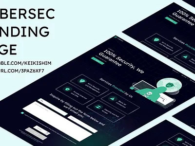 CyberSec Landing Page branding css cybersecurity design front end graphic design html illustration javascript ui ux web design