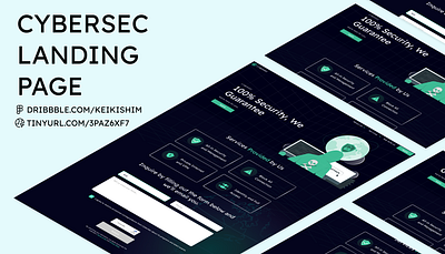 CyberSec Landing Page branding css cybersecurity design front end graphic design html illustration javascript ui ux web design