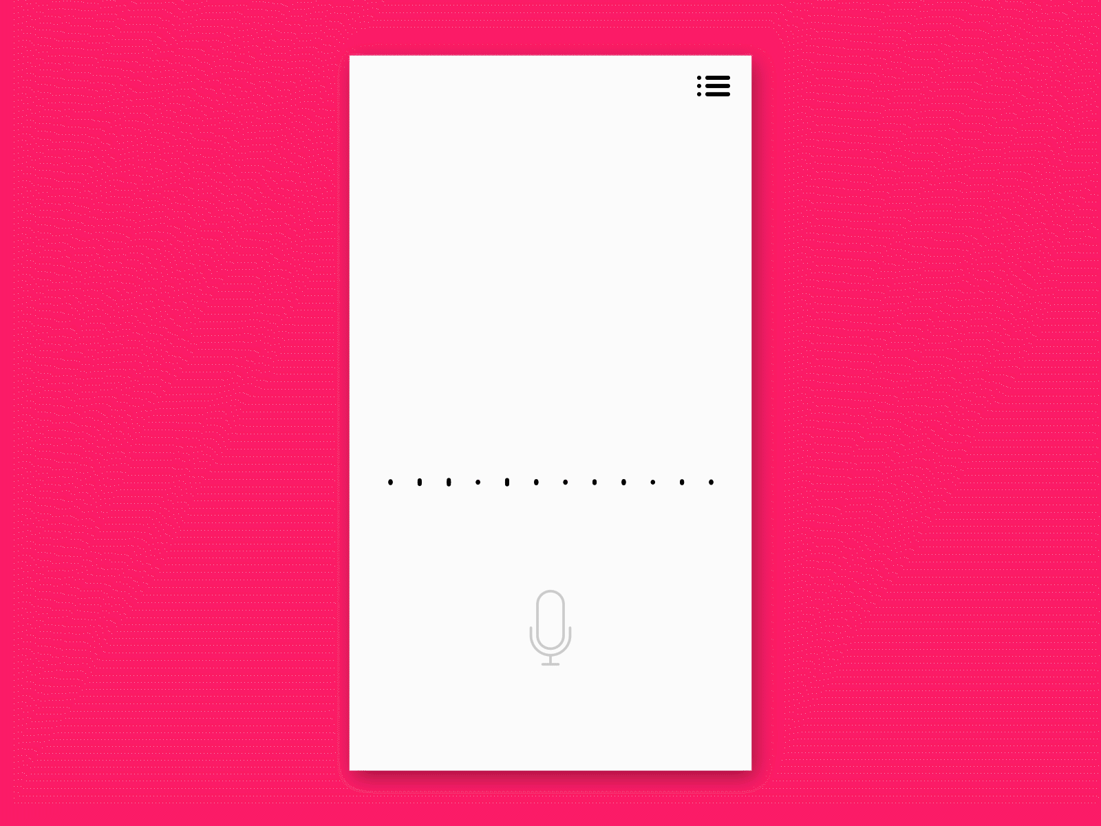 Daily UI 042 - To-do list after effects ai animation audio chatbot dailyui design illustrator interface minimal photoshop recording to do list ui voice waveform
