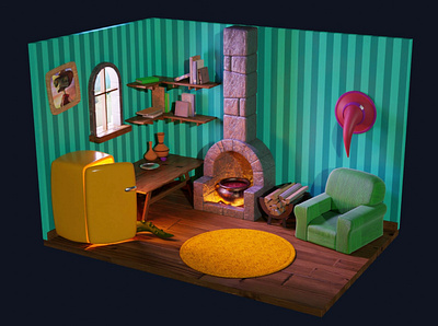 3D interior 3d gamedesign