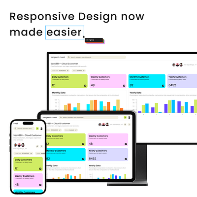 Responsive dashboard with dark mode (SaaS) darkmode figma mobile responsive saas ui variables