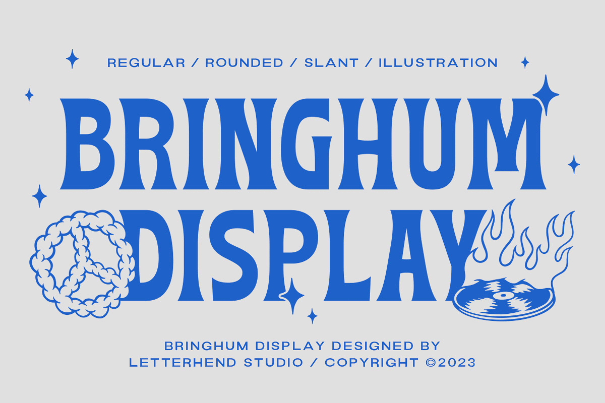 Bringhum Display bold font freebies