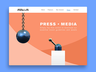 Daily UI 051 - Press page 3d after effects brand guide cinema4d dailyui download dynamic files illustrator interface lever photoshop press press kit press page ui wrecking ball
