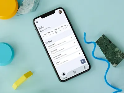 Medication Reminder App app app design figma mockup ui ui design