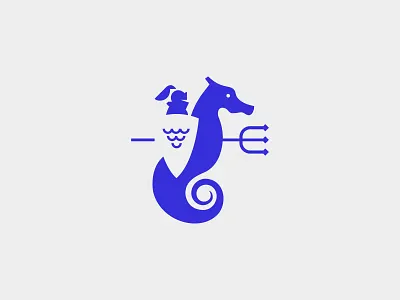 Knight Water brand branding design geometry graphic design heraldry illustration knight logo logodesign logomark logos logos for sale logotype mark negative space sea horse symbol vector