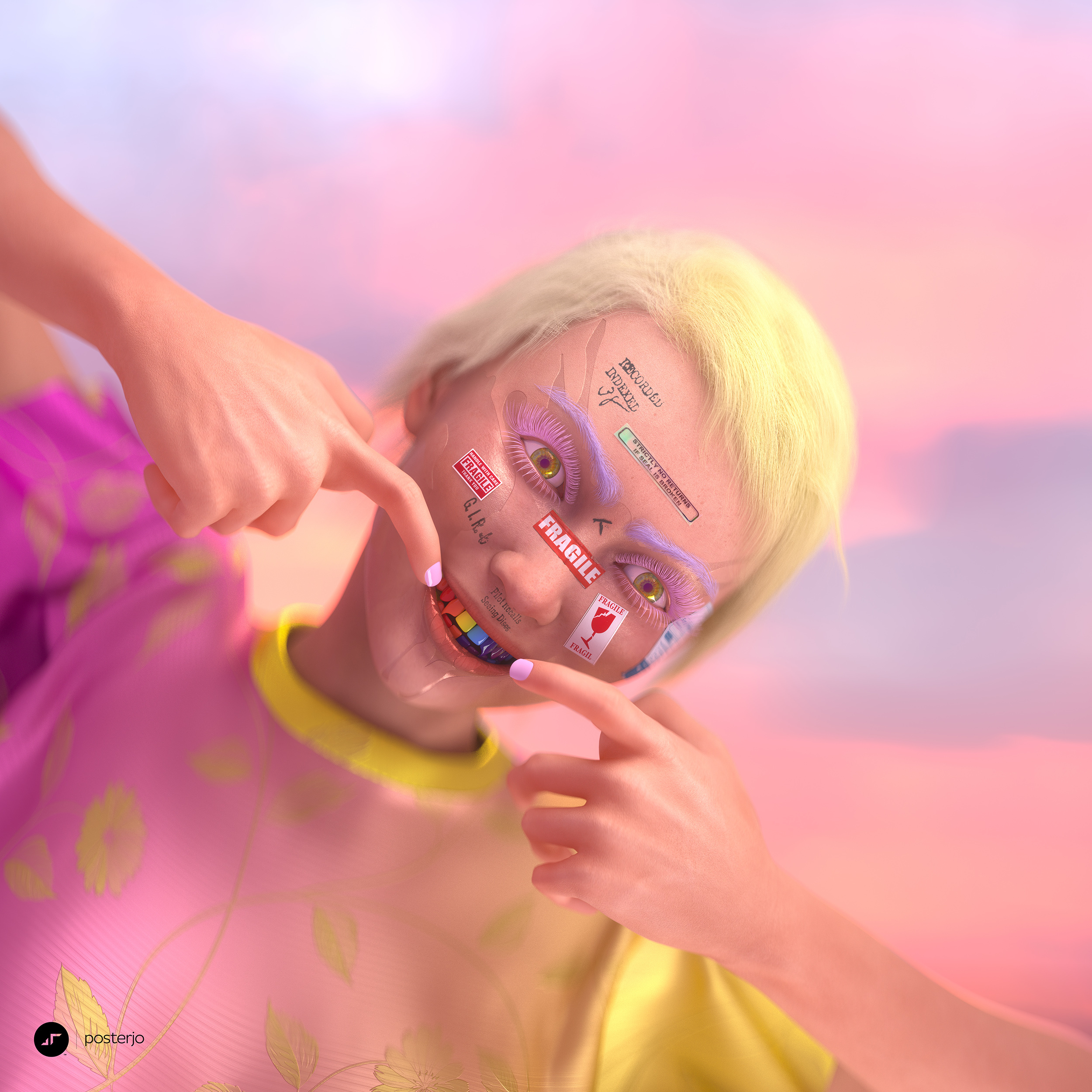 newgen posterjo #160 barbie cinema4d hair octane poster posterjo realistic skin render skin