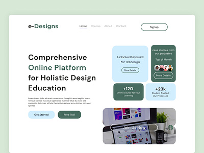 Design Courses Platform app ayanalif branding course design design agency design courses platform graphic design illustration landing page logo ui vector web agency web ui webdesign