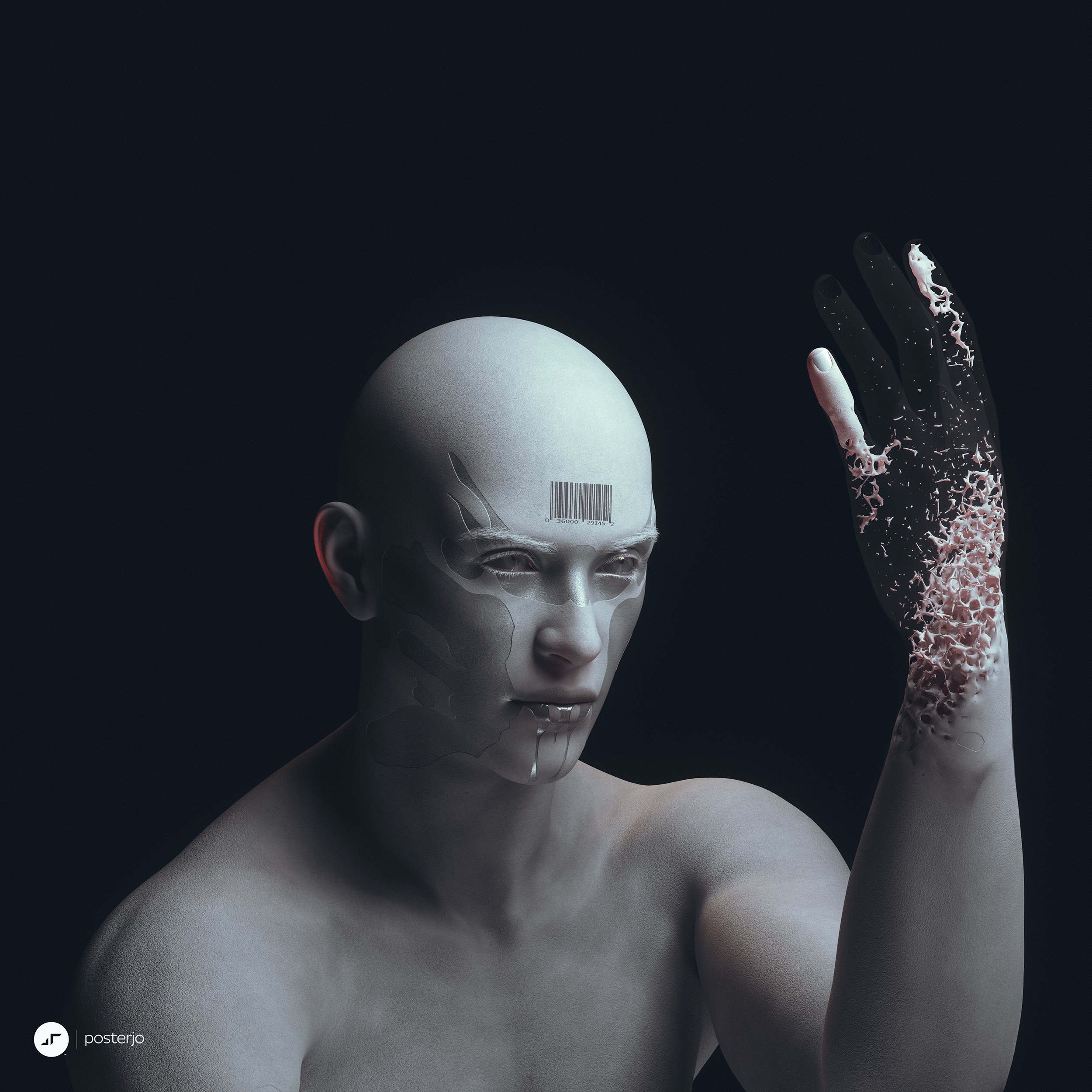 newgen posterjo #161 blender c4d cinema4d imagination joan sterjo joansterjo octane posterjo realistic skin render rendering shader skin