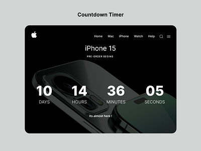Daily UI - Countdown timer 100daysodui countdown dailyui design iphone phonetimer screens ui ux