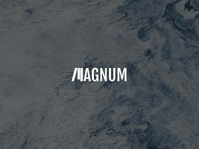 Magnum logotype brand branding graphic design icon illustration logo typography vector