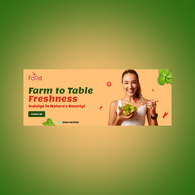 Food Banner Design bannerdesign branding graphic design socialmedia