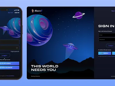 Login Screen My new project .. design login screen ui ux