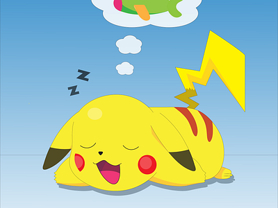 Elevate Dreams: Pikachu's Slumber Takes Flight ✈️✨ art artfulsymphony artistryunleashed branding design dreamstakeflight elevatedreams graphic design illustration logo motivationfrompikachu pikachuindreamland skyhighaspirations vector