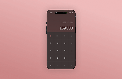 #DailyUI - 004 - Calculator App Redesign branding dailyui dailyuichallenge design ui user interface web design webdesign webdevelopment