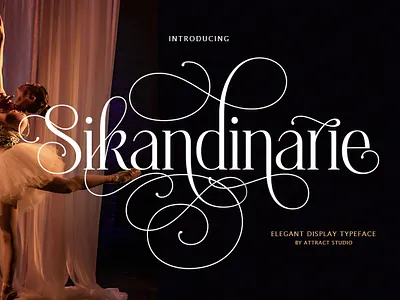 Sikandinarie branding design display font graphic design serif typography