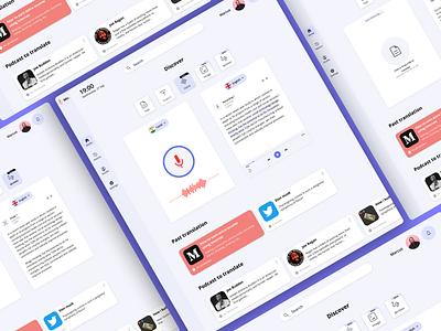 Mic (Light mode) app design design product design software as a service ui ux website design