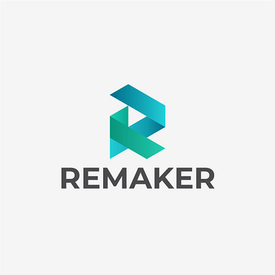 Remaker Logo 3D 3d branding graphic design logo