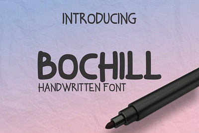 Bochill Font branding font graphic design