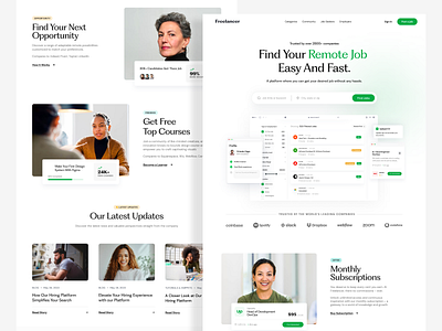 Landing Page agency branding dashboard dstudioagency hiring platform job search job website landing page minimal portal product design typography ui ui ux user experience ux web web app web ui website