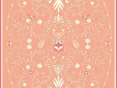 H home deco illustration pattern