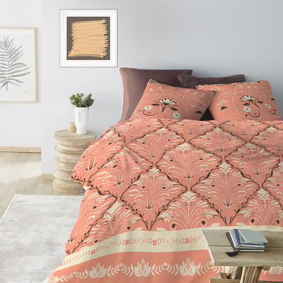 BC bed cover home deco illustration pattern