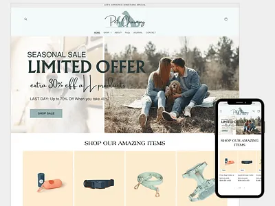 PETS - Shopify Template for Pets Shop | Minimalistic Design shopify