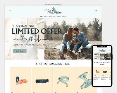 PETS - Shopify Template for Pets Shop | Minimalistic Design shopify