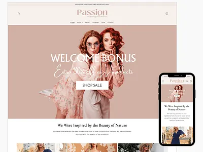 PASSION - Creamy Beige Shopify Clothing Store Theme shopify