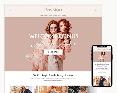 PASSION - Creamy Beige Shopify Clothing Store Theme shopify