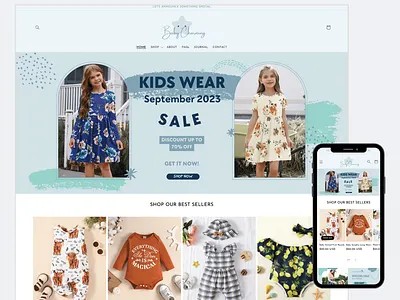 KIDS - Bright and Comfortable in Blue Style Shopify Theme shopify