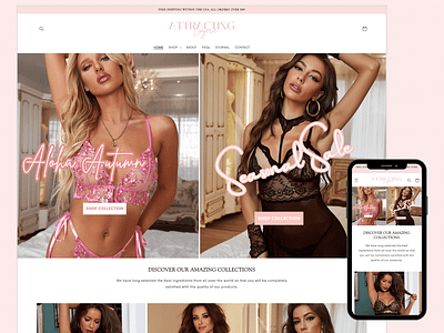 INTIMATES - Lingerie Sparkly Pink in Bright Style Shopify Theme shopify