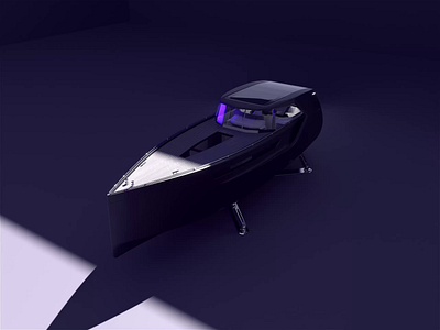Ovea boat yacht cgi 3D intro animation hmi UI electric 3d animation automotive boat cg concept hmi interactive interface motion ovea product ui ux yacht