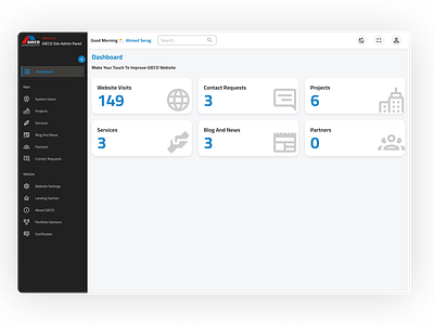 Dashboard app dashboard ui web web app