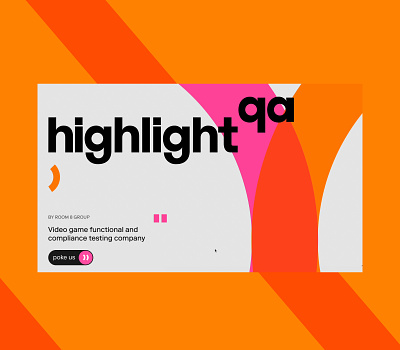 Highlight qa animation bright clean colorful corporate creative homepage qa typography ui ux web design website