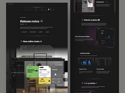 Release Notes 1.4 - STUDIO AI blog cms concept design landing page minimalist modern portfolio ui ux web web design webdesign website