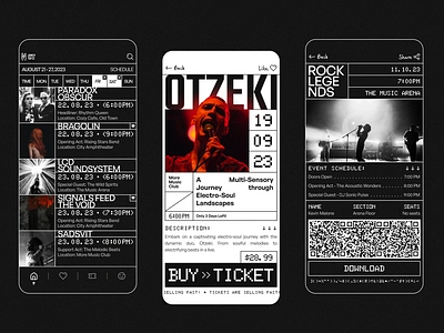 CrowdTix - Concert Mobile App appdesign concertapp design design concept graphic design illustration livemusic mobileapp mobileui musicapp posters rock ui