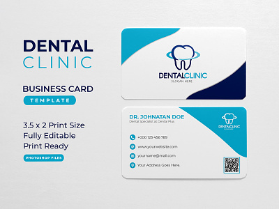DENTAL CARE BUSINESS CARD TEMPLATE business card business card template custom design dent care dental clinic dentist business card dentistry design template doctor businesscard health care hospital print template visiting card
