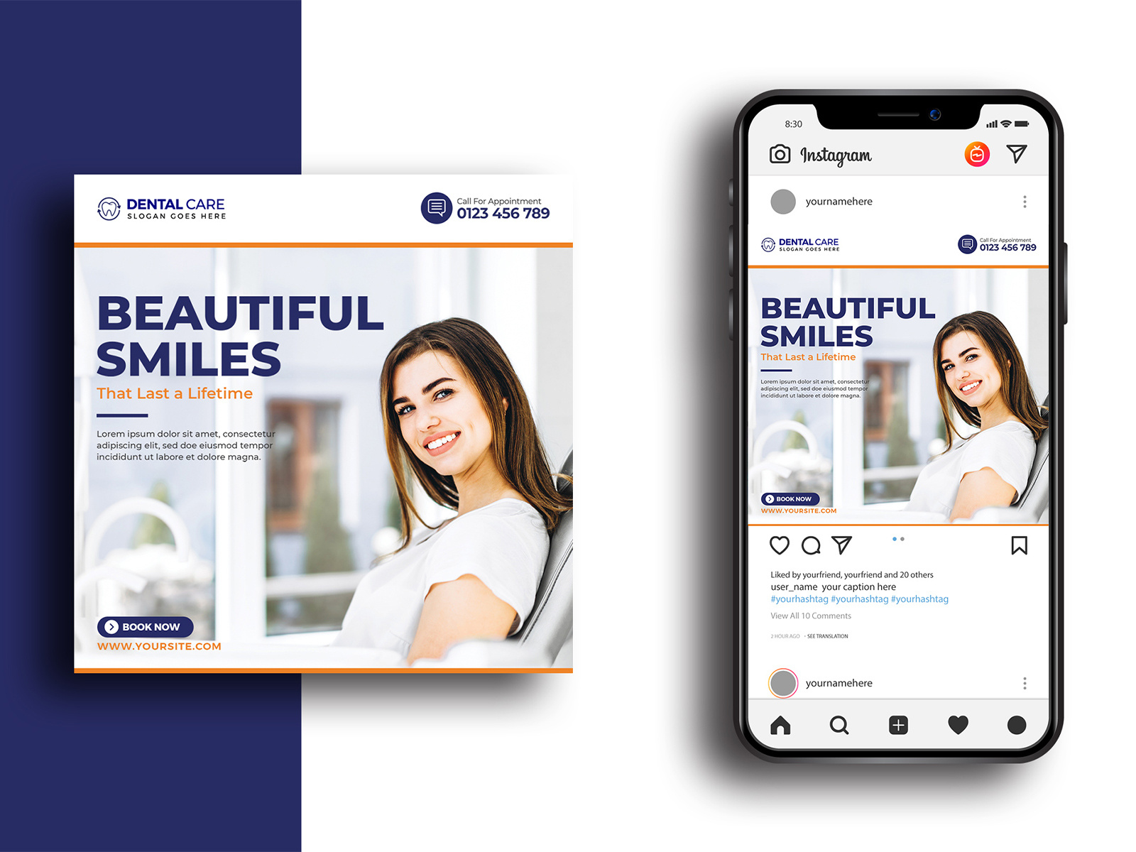 Dental Care Social Media Banner Template By Rashed Hasan On Dribbble