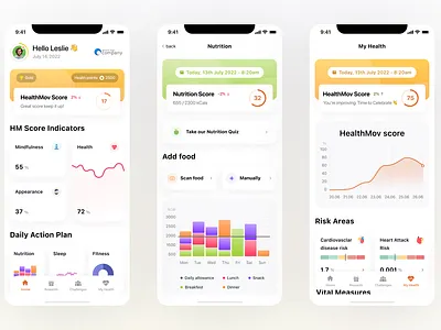 Health application app b2b b2c graphic design health ui ux