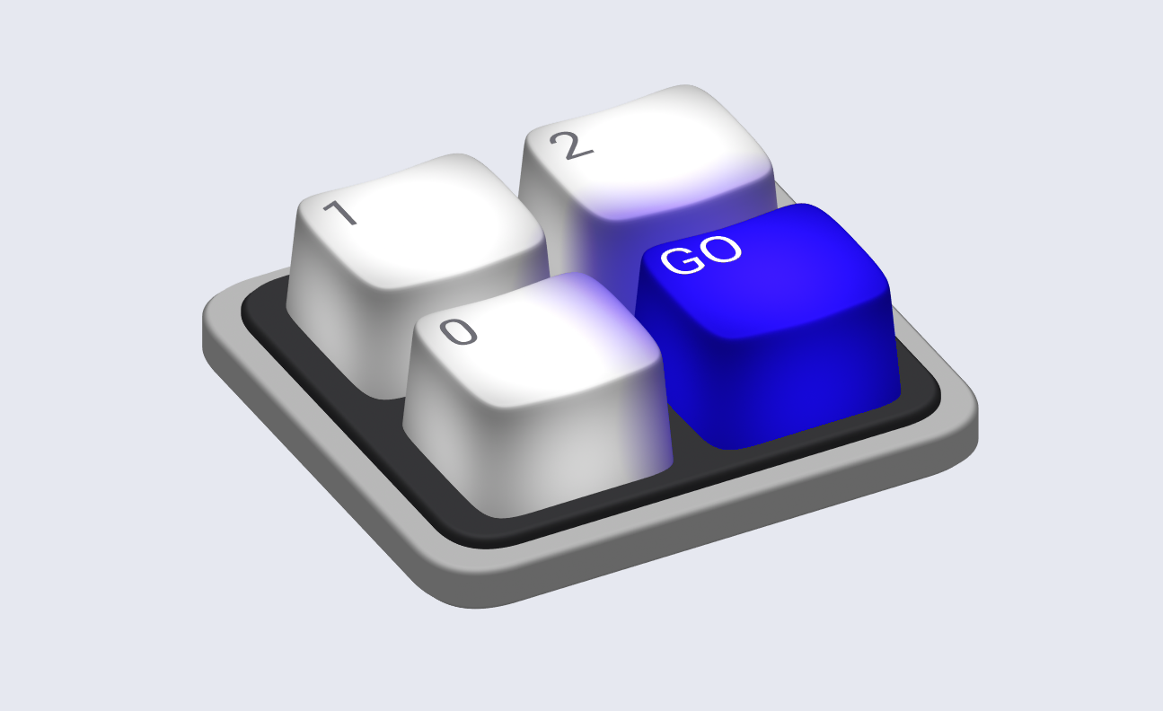 Mini Keyboard - 3D Design 3d app design designer graphic design illustration interactive productdesign prototype spline