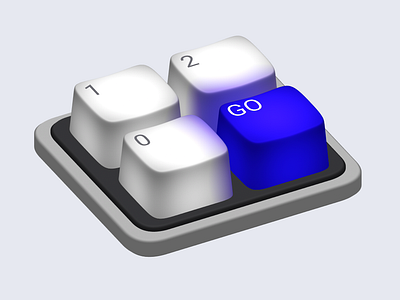 Mini Keyboard - 3D Design 3d app design designer graphic design illustration interactive productdesign prototype spline