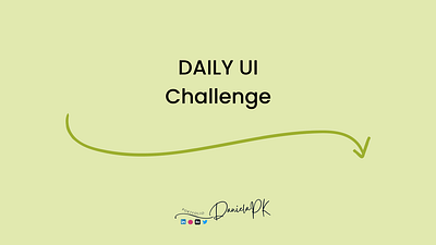 Daily UI Challenge dailyuichallenge design figma graphic design ui