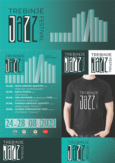 Visual identity for Trebinje jazz festival branding design graphic design logo typography visual identity