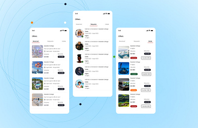 View My Trip Offers Mobile App UI 3d animation app branding design figma graphic design illustration lightheme logo motion graphics typography ui ux