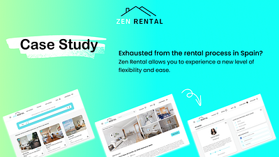 Case Study UX/UI - Zen Rental casestudy design figma graphic design productdesign ui