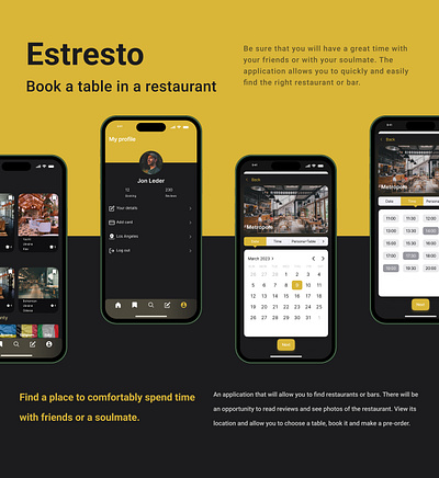 Mob app for booking tables app design illustration pro prototyping typography ui ux wireframing